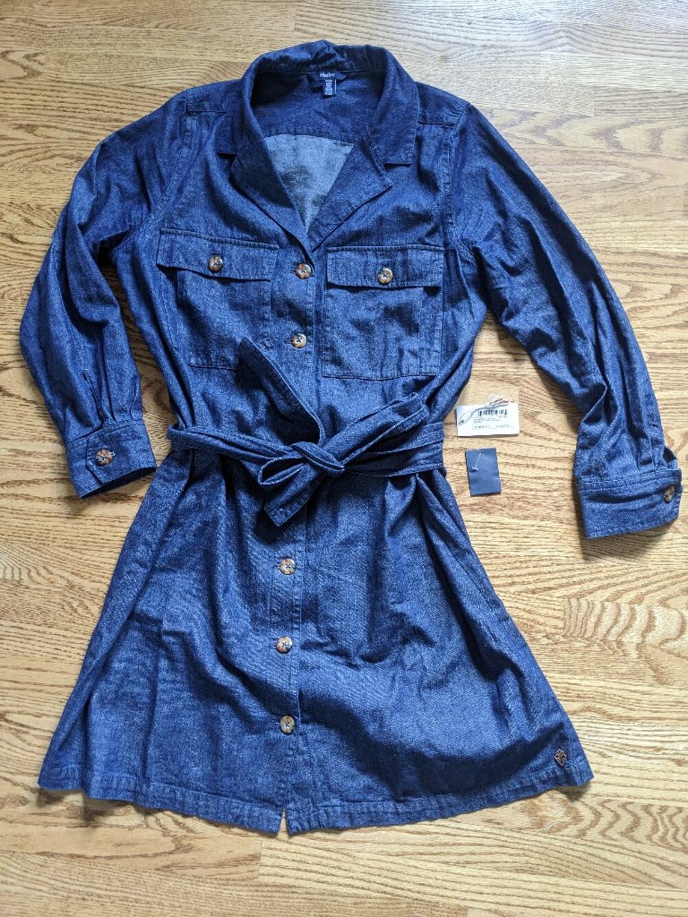 Hatley Denim Shirt Dress Dark Wash - worn once